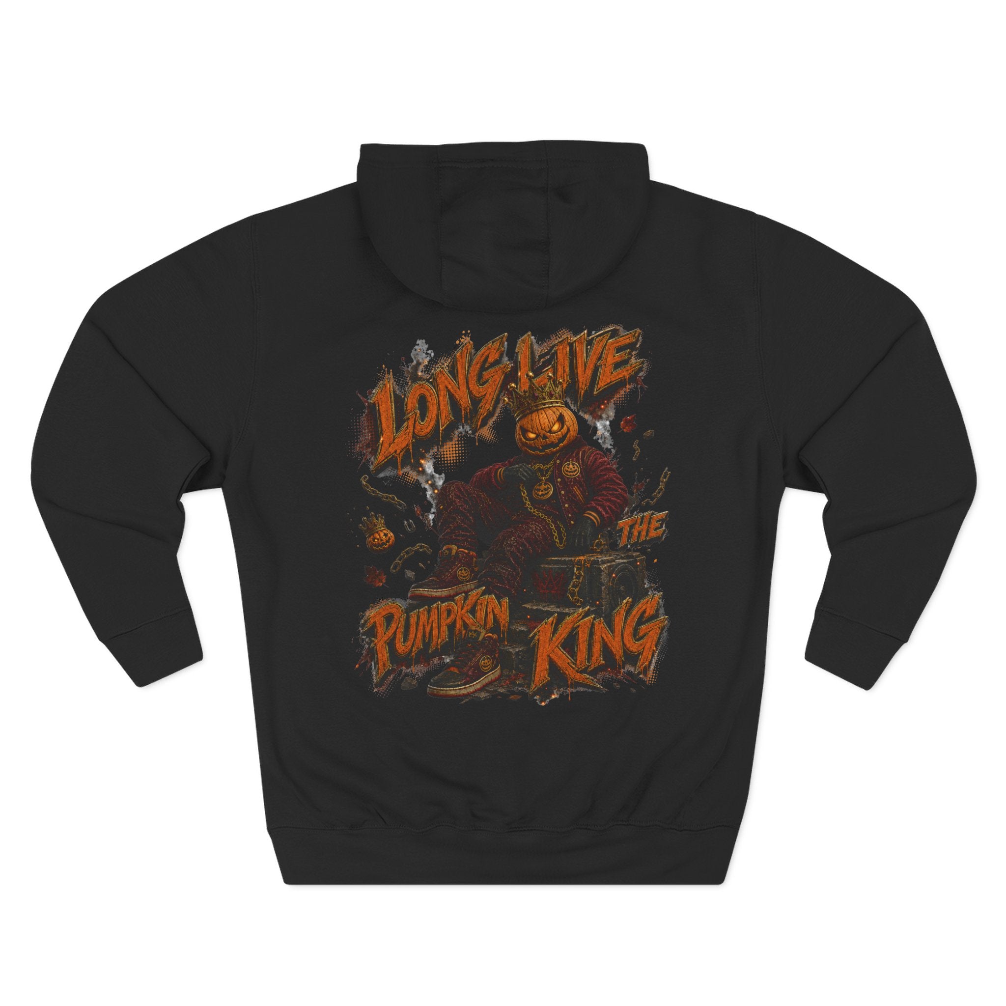Long Live the Pumpkin King — Pumpkin Street Royalty Halloween Hoodie | Adult Unisex