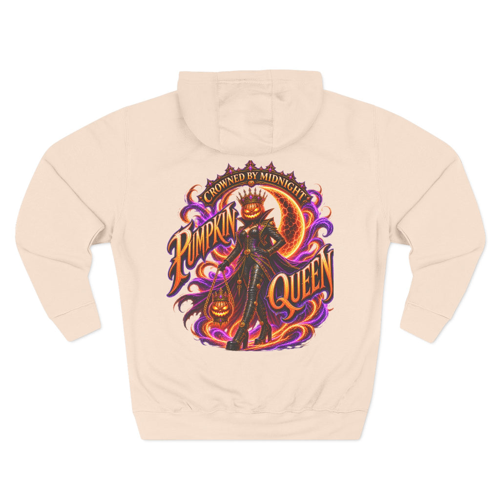 Crowned by Midnight — Pumpkin Queen Halloween Hoodie | Adult Unisex