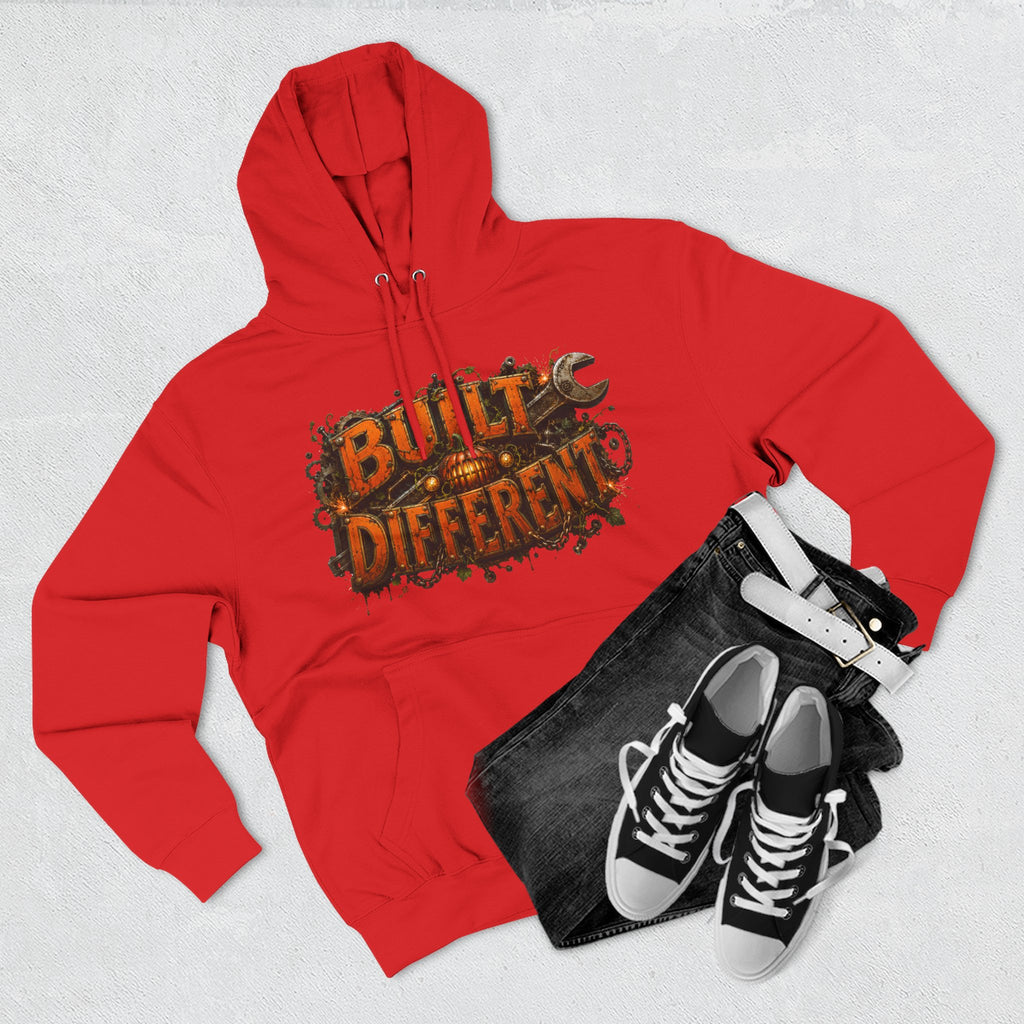 Built Different — Pumpkin Patch Mechanic Halloween Hoodie | Adult Unisex