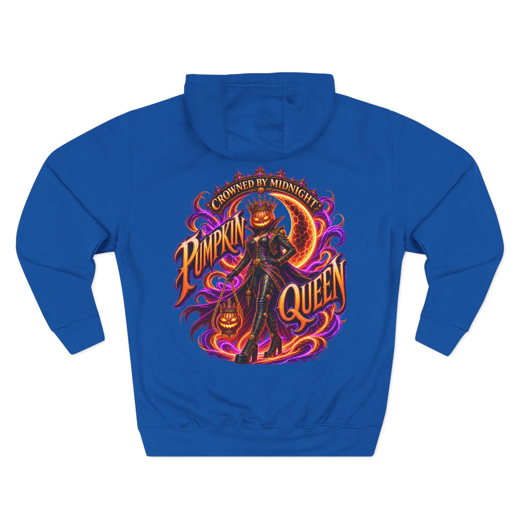 Crowned by Midnight — Pumpkin Queen Halloween Hoodie | Adult Unisex