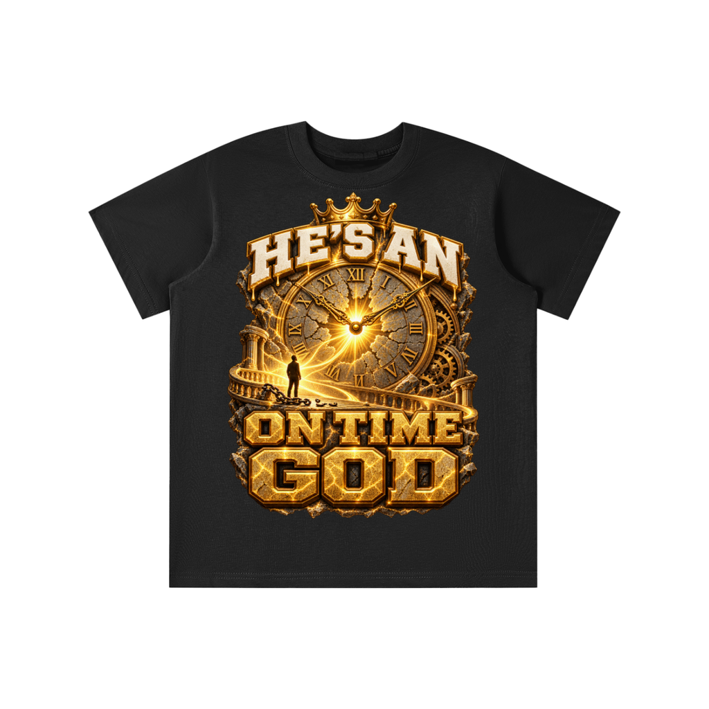 Walk by Faith™ He’s an On Time God Graphic T-Shirt - Youth Unisex Tee