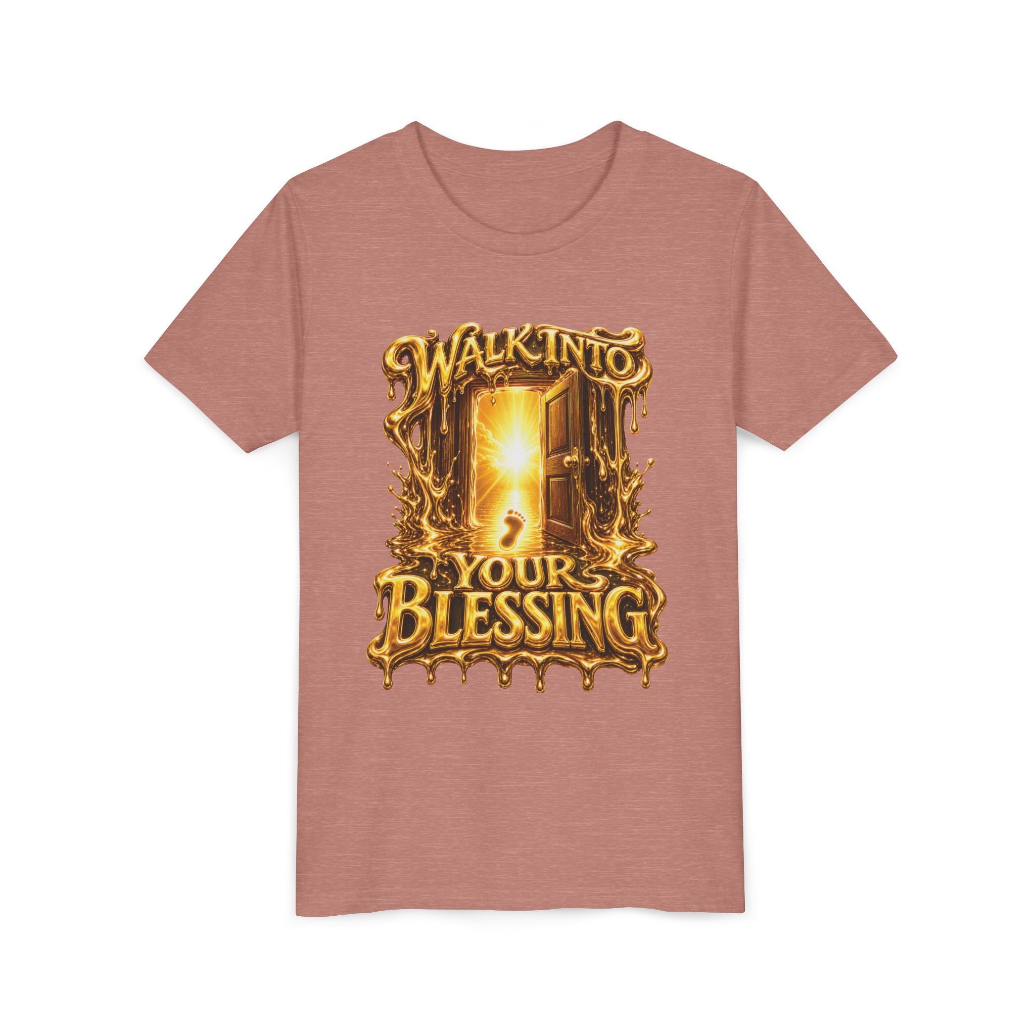 Walk Into Your Blessing Shirt, Youth Unisex Christian Faith T-Shirt, Religious Gift