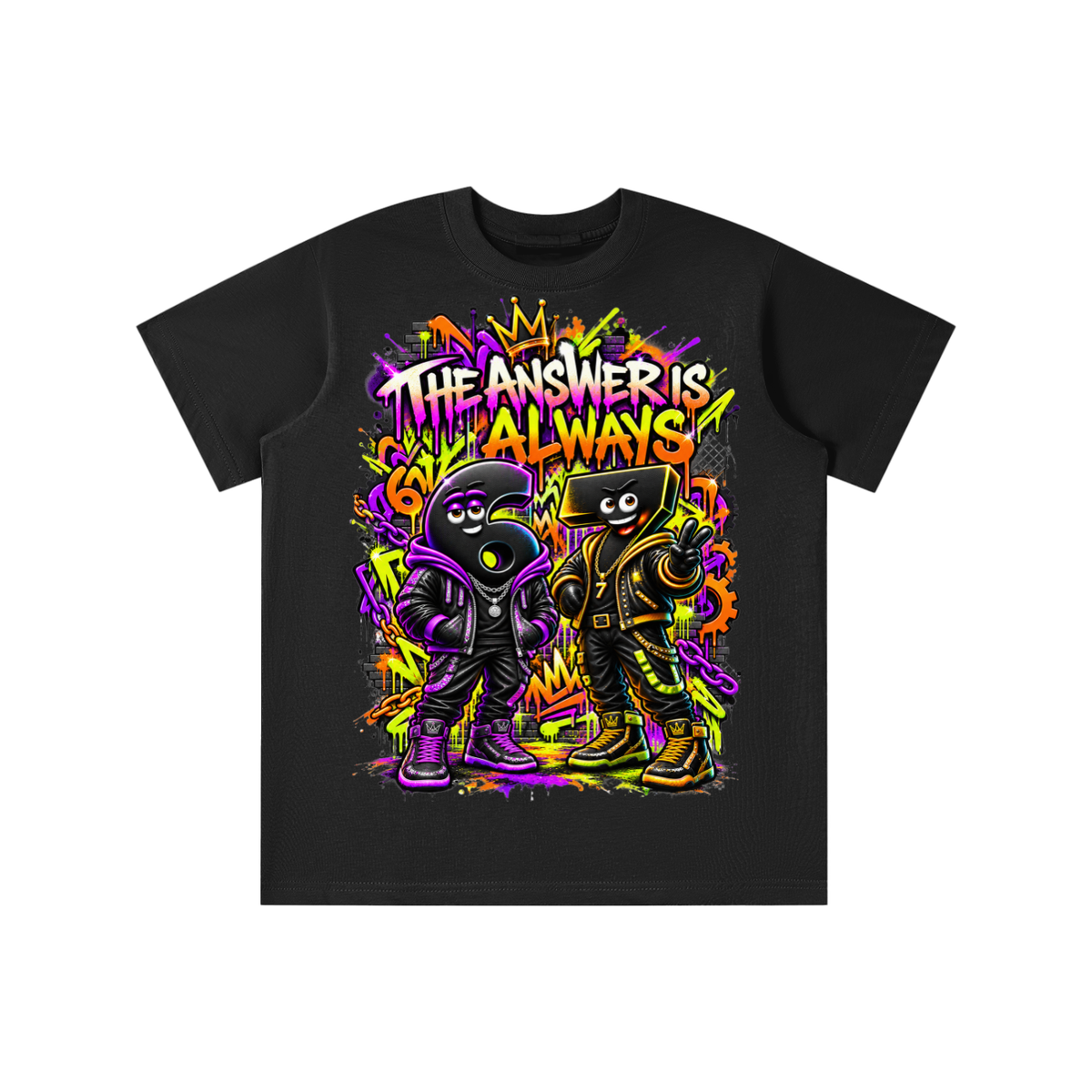 6-7 Street Mode™ Graphic T-Shirt - The Answer Is Always 6-7 - Youth Unisex Tee