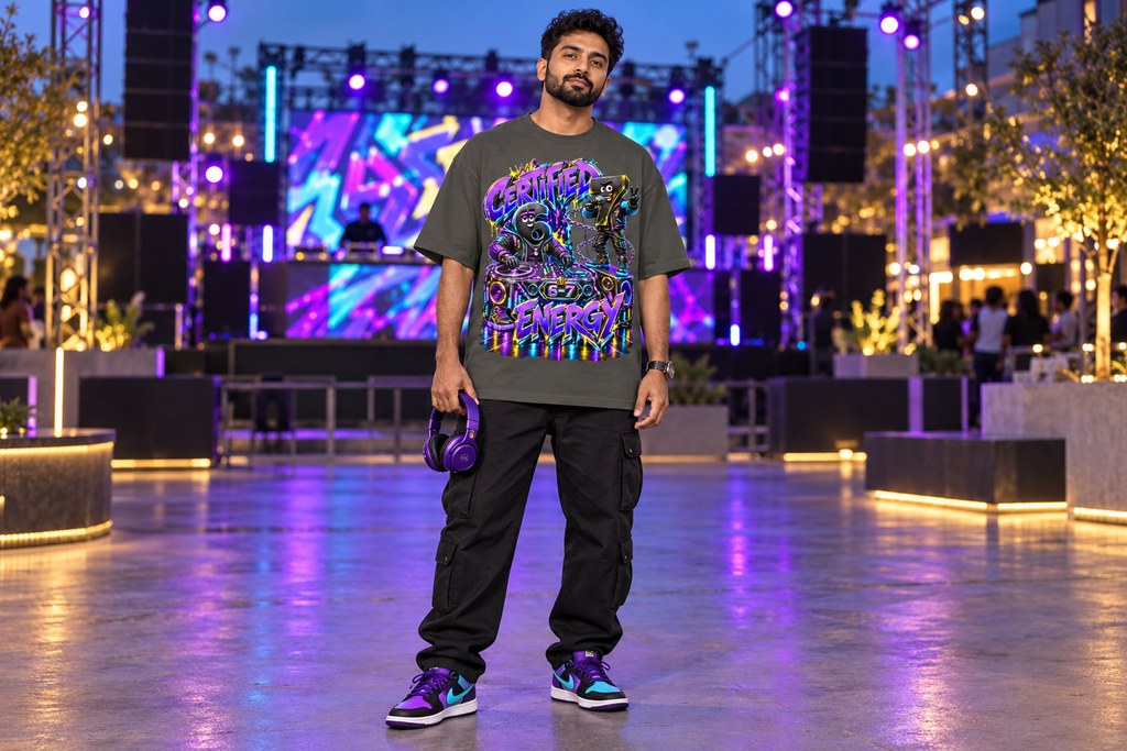 6-7 Street Mode™ Certified 6-7 Energy Oversized Graphic T-Shirt - Unisex