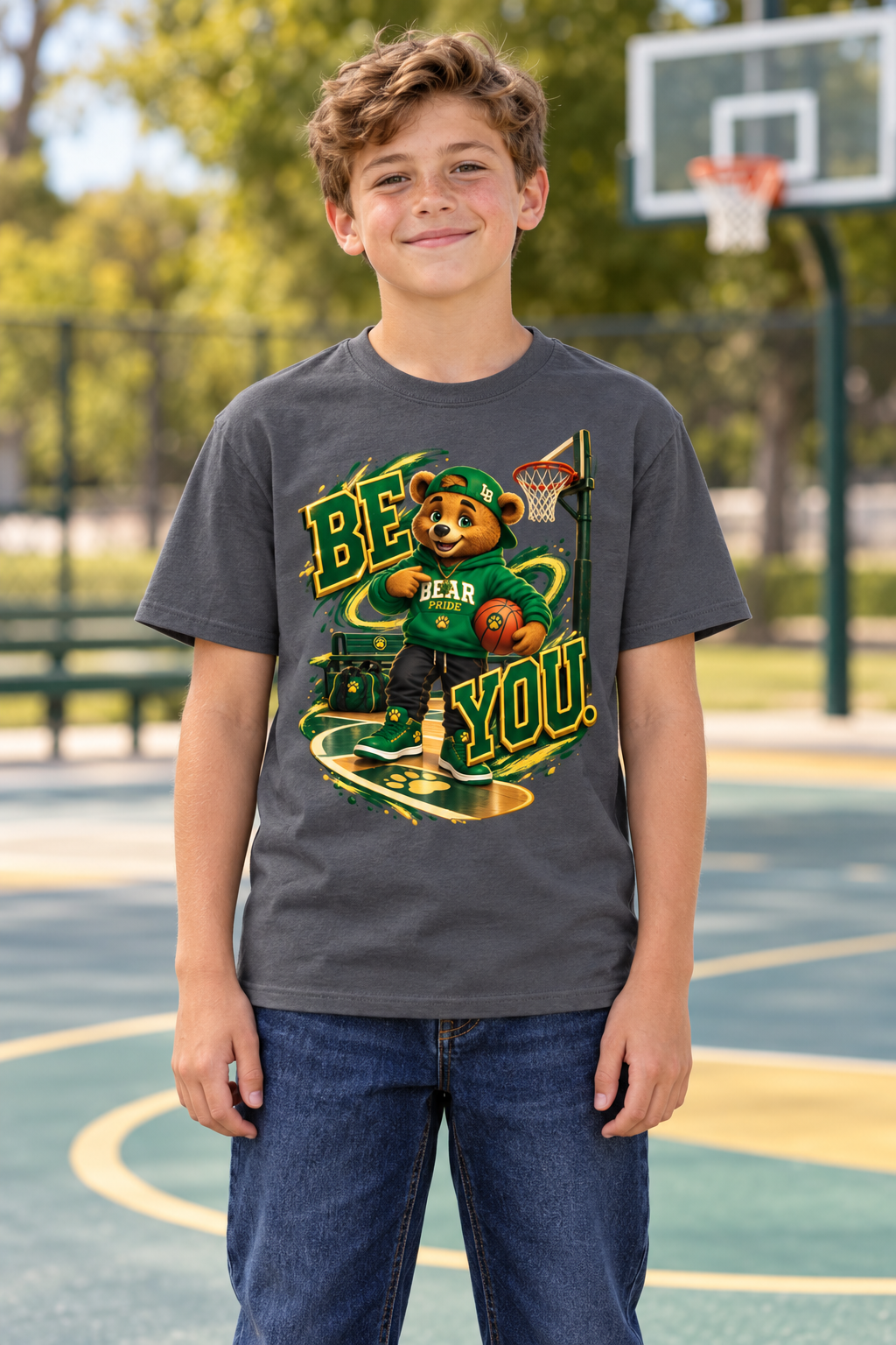 Lil Fantasy Legends™ Be You! Bear Pride Graphic T-Shirt - Youth Unisex Tee