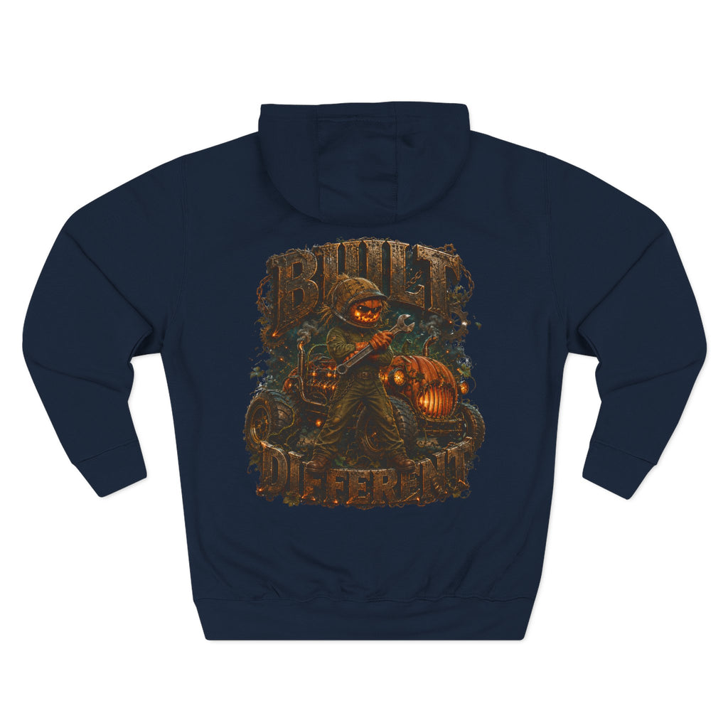 Built Different — Pumpkin Patch Mechanic Halloween Hoodie | Adult Unisex
