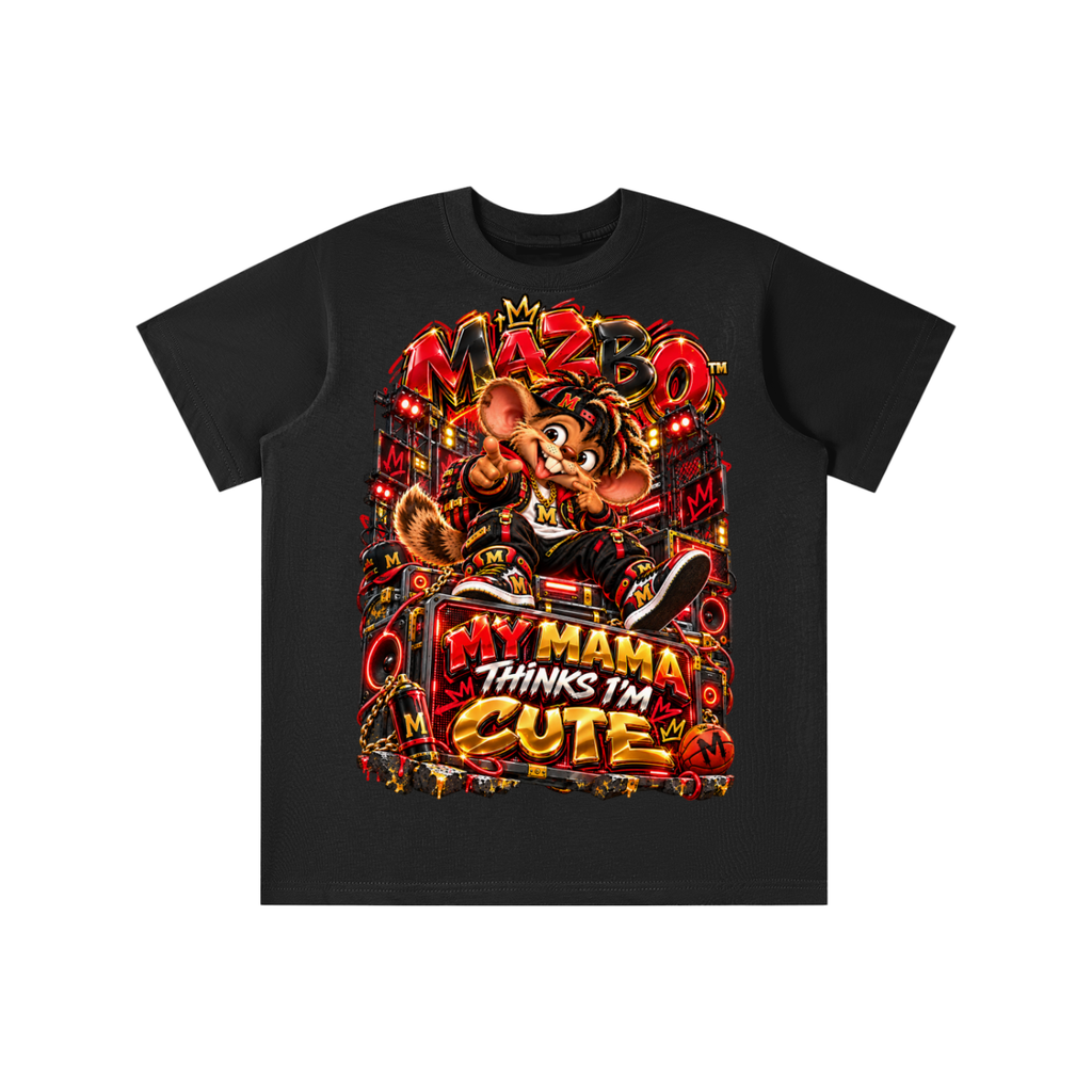 Own Your Vibe™ Mazbo™ My Mama Thinks I’m Cute Graphic T-Shirt - Youth Unisex Tee
