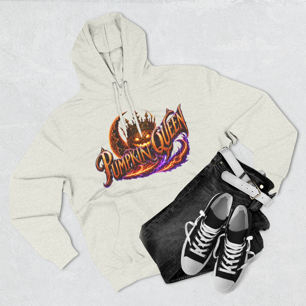 Crowned by Midnight — Pumpkin Queen Halloween Hoodie | Adult Unisex