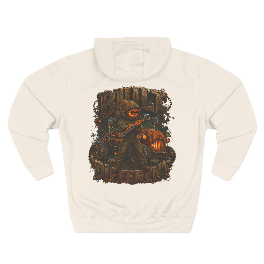 Built Different — Pumpkin Patch Mechanic Halloween Hoodie | Adult Unisex