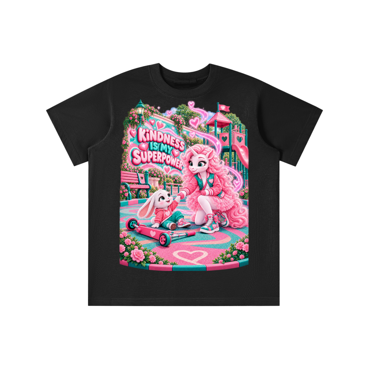 Umyrica Magical Collection™ Kindness Is My Superpower Graphic T-Shirt - Youth Unisex Tee