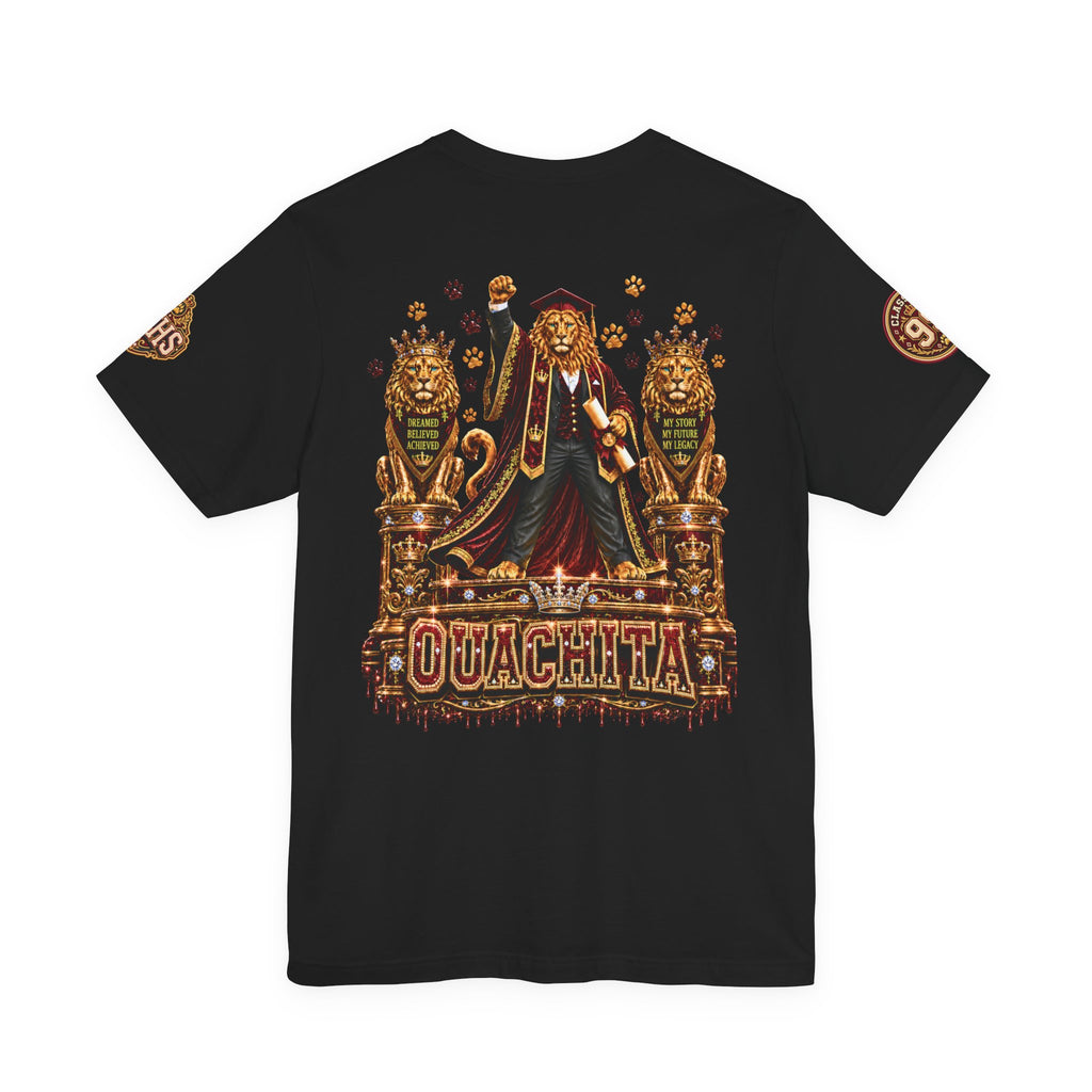 Custom Ouachita Class of 1999 King Miko Alumni T-Shirt — Front, Back & Sleeve Print