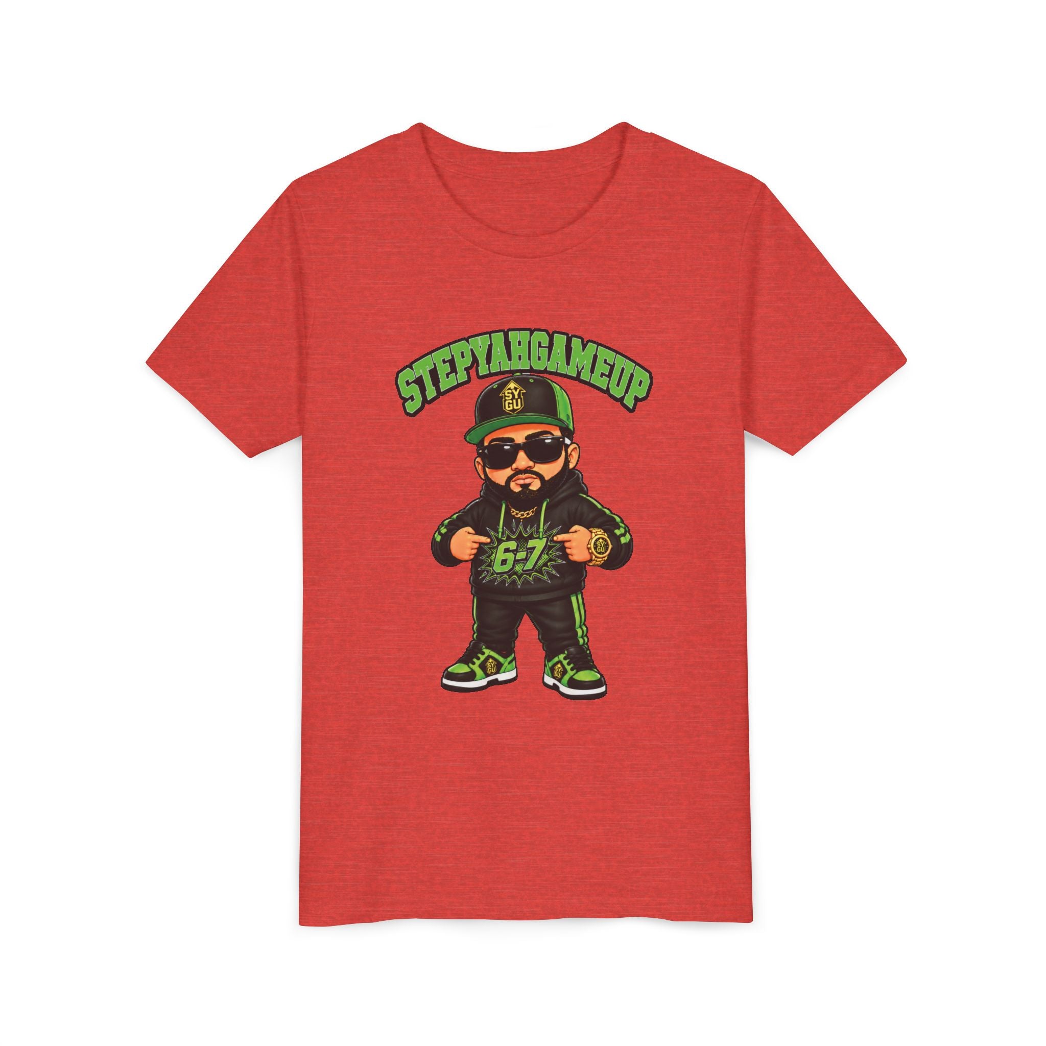 StepYahGameUp — Stumble Step 6-7 | Green Edition | Unisex Youth Tee
