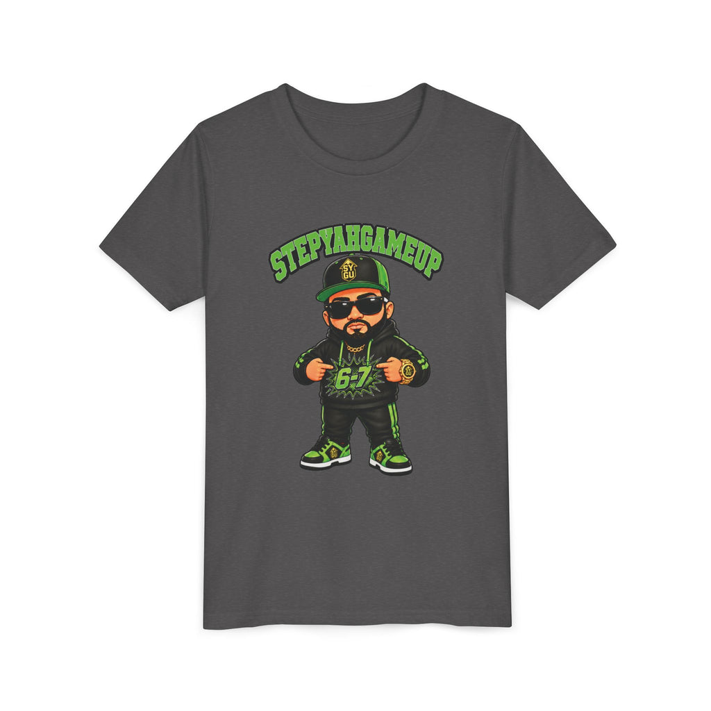 StepYahGameUp — Stumble Step 6-7 | Green Edition | Unisex Youth Tee