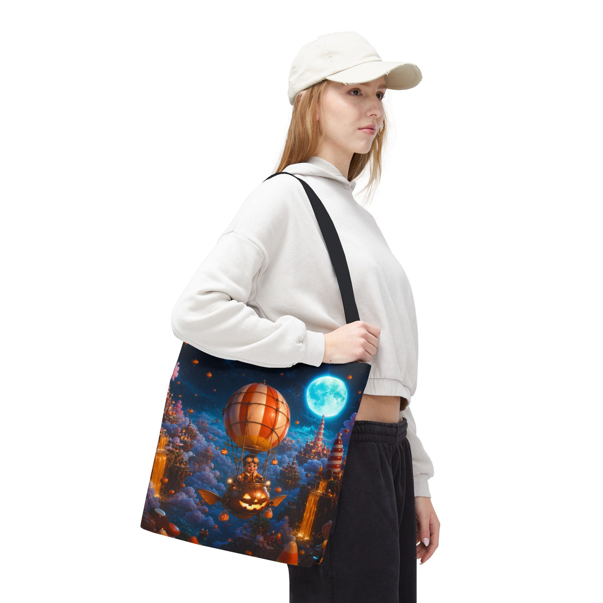 Halloween Tote Bag — Candy Corn Sky Captain
