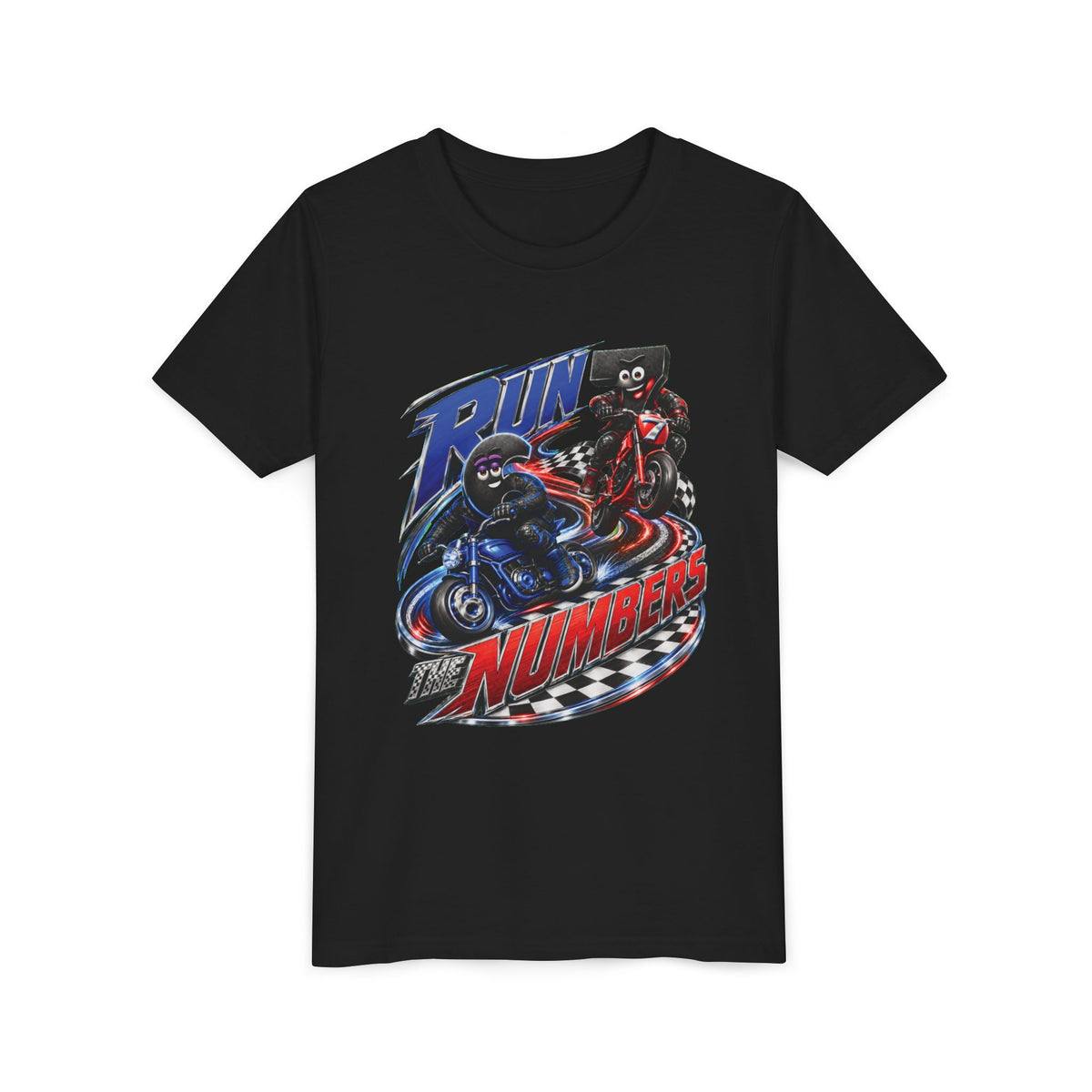 Title: 6-7: Run the Numbers | Youth Unisex Tee