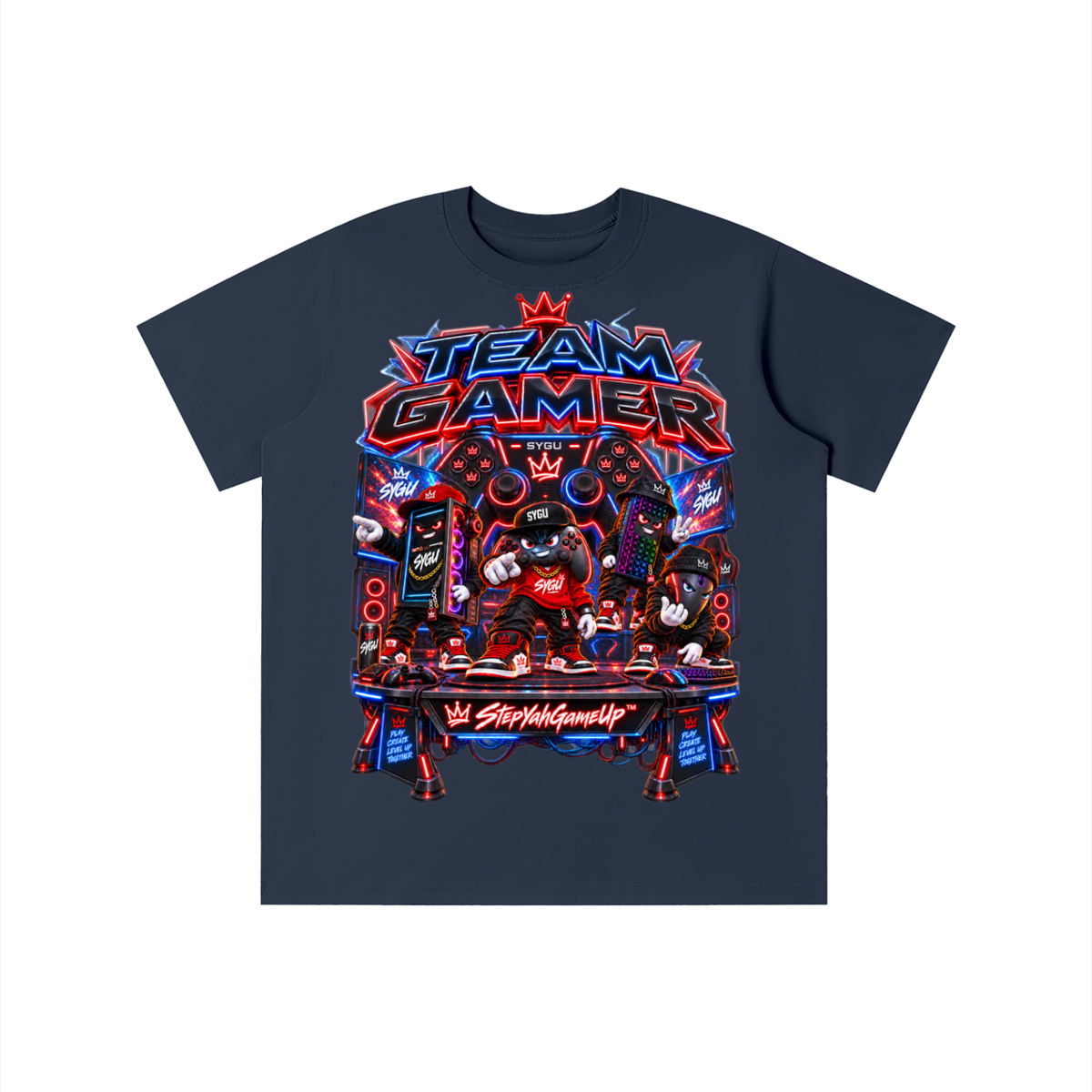 StepYahGameUp™ Team Gamer Graphic T-Shirt - Youth Unisex Tee
