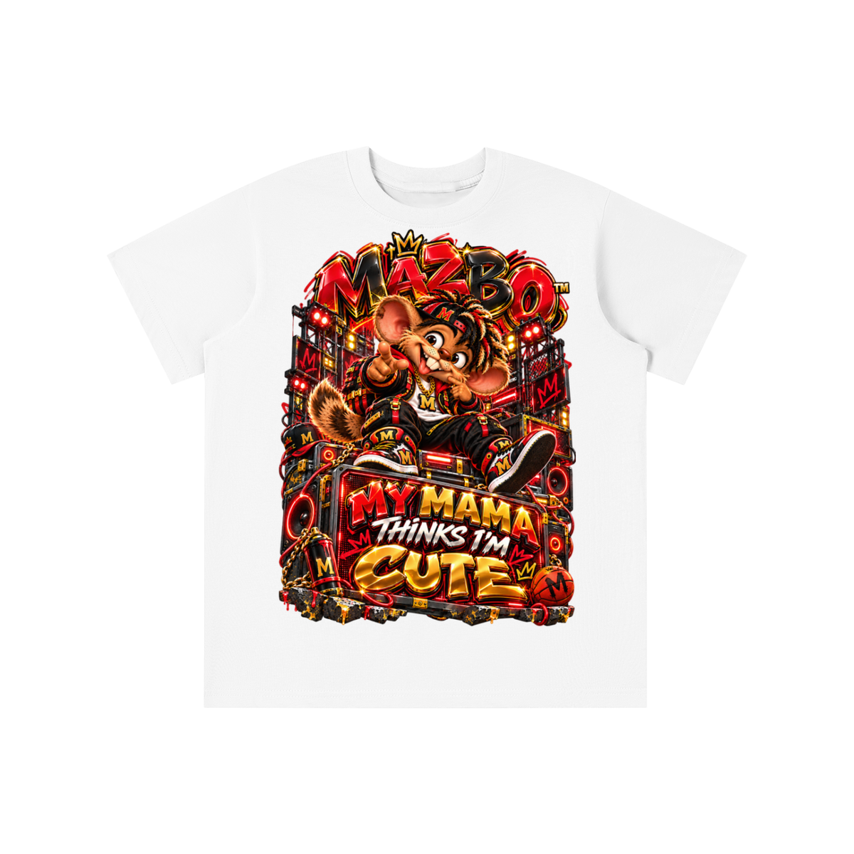 Own Your Vibe™ Mazbo™ My Mama Thinks I’m Cute Graphic T-Shirt - Youth Unisex Tee