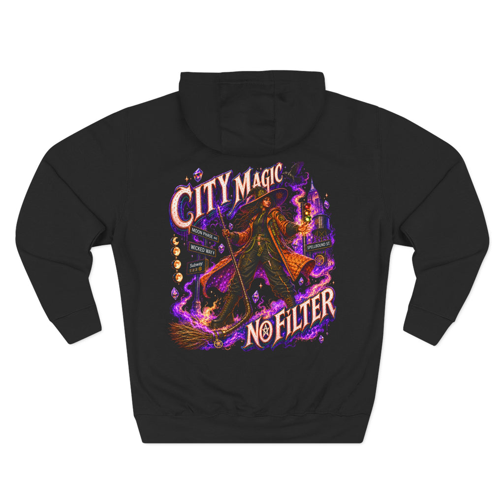 City Magic, No Filter — Urban Witch Halloween Hoodie | Adult Unisex