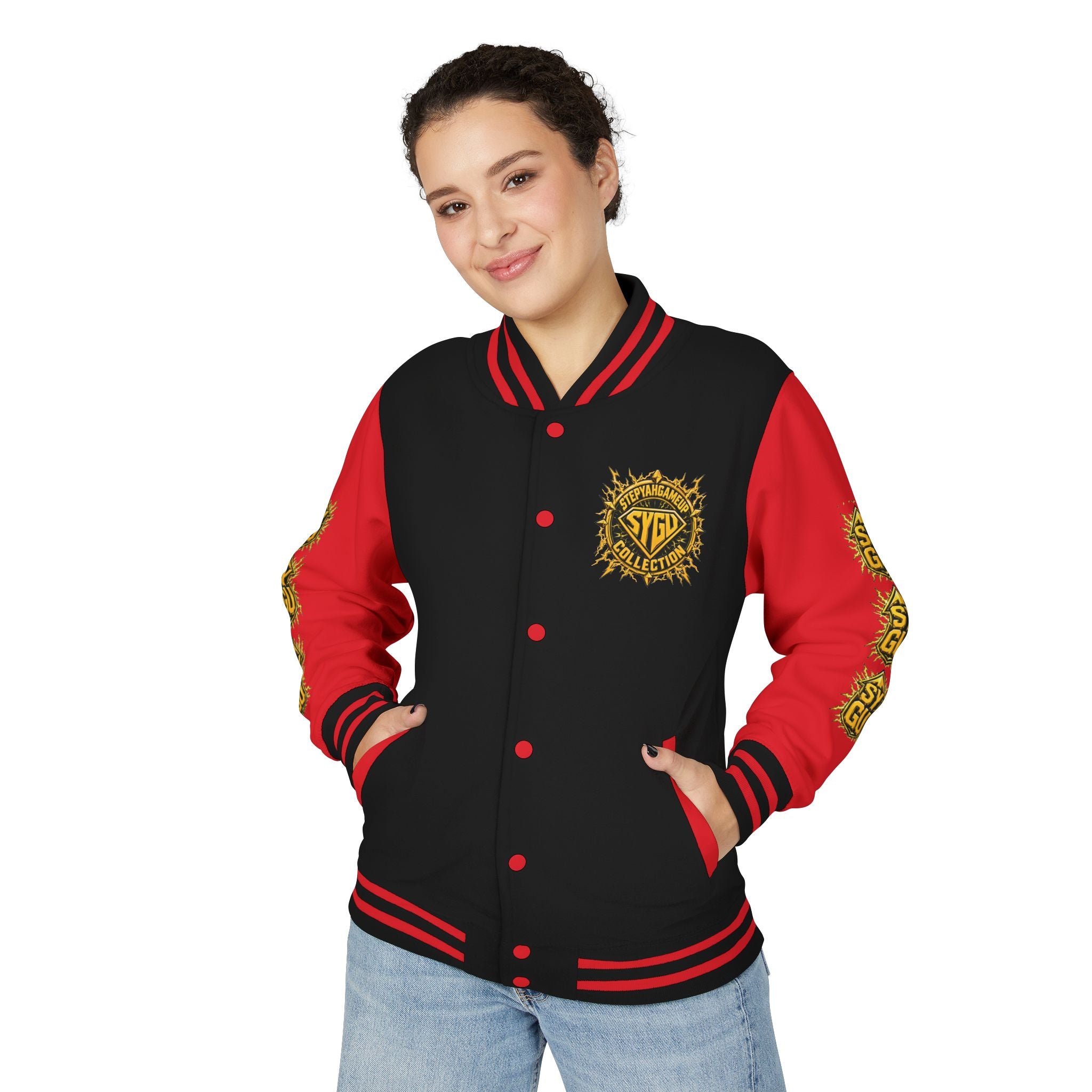 StepYahGameUp — Game On!!!! | Unisex Letterman Jacket