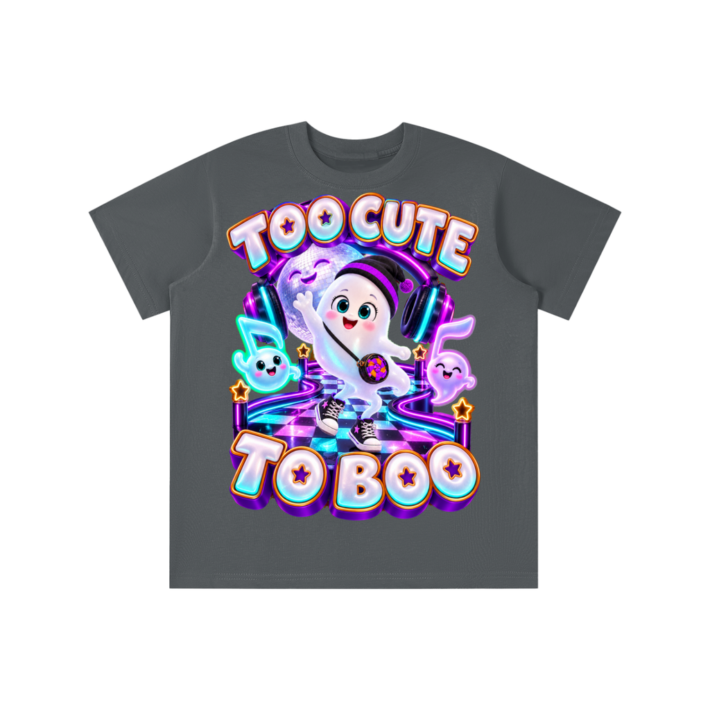 Halloween Gamer Ghost Graphic T-Shirt - Too Cute to Boo - Youth Unisex Tee