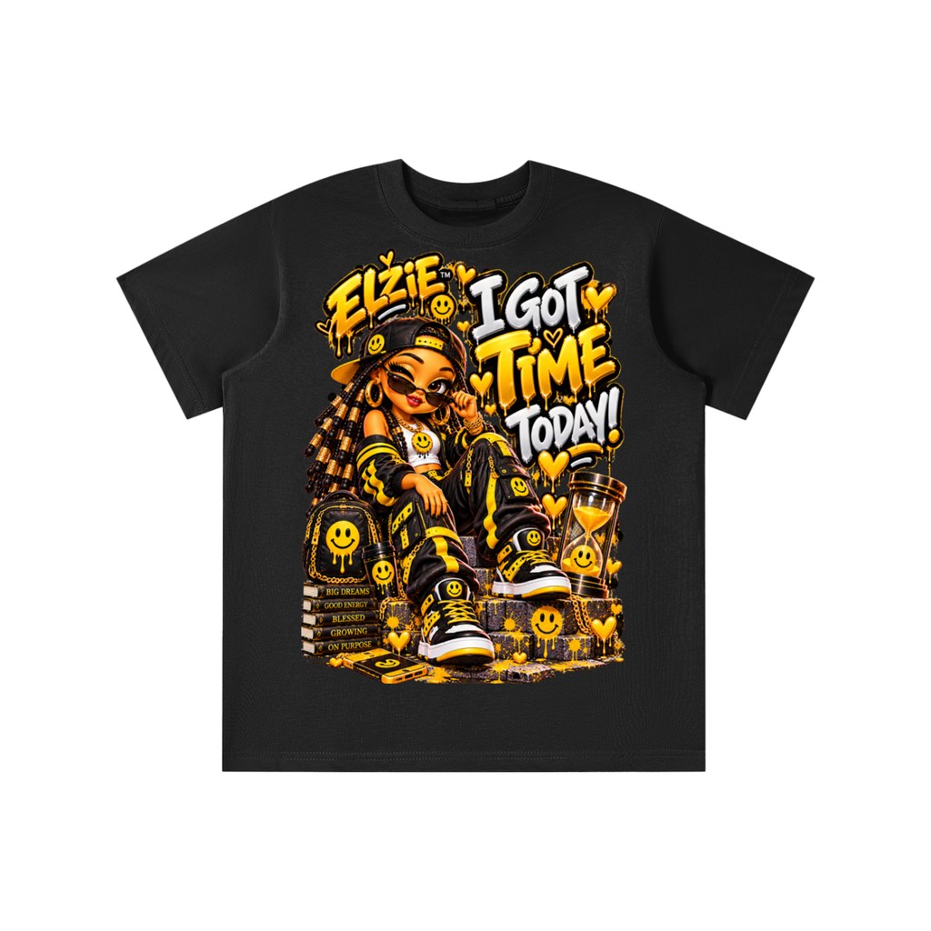 Own Your Vibe™ Elzie™ I Got Time Today! Graphic T-Shirt - Youth Unisex Tee