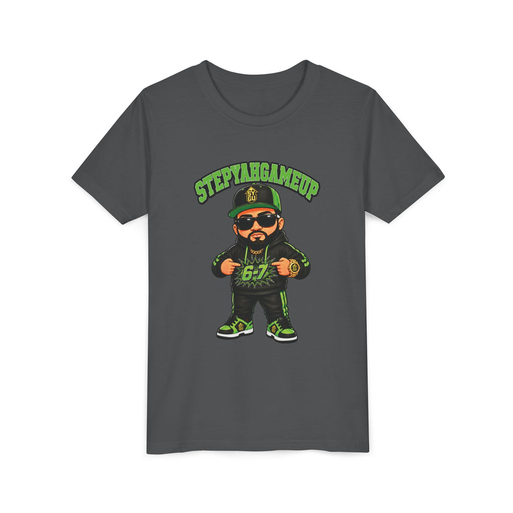 StepYahGameUp — Stumble Step 6-7 | Green Edition | Unisex Youth Tee