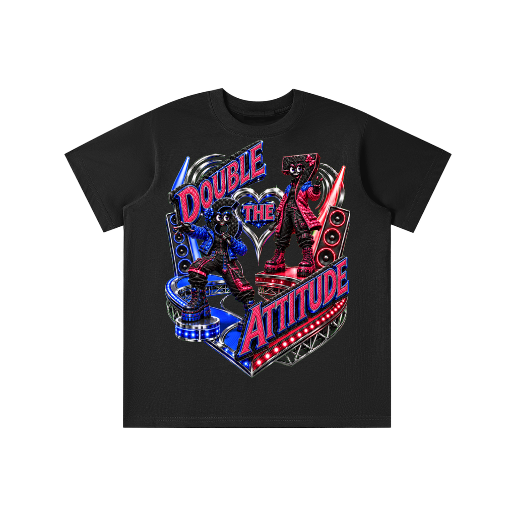 6-7 Street Mode™ Double the Attitude Graphic T-Shirt - Youth Unisex Tee