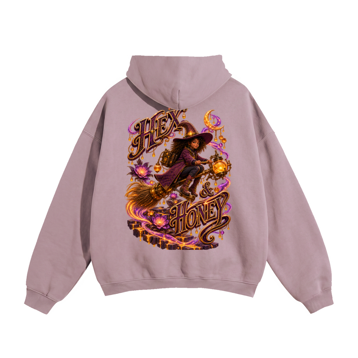Halloween Hex & Honey Front Back Graphic Hoodie - A Little Hex Appeal - Unisex