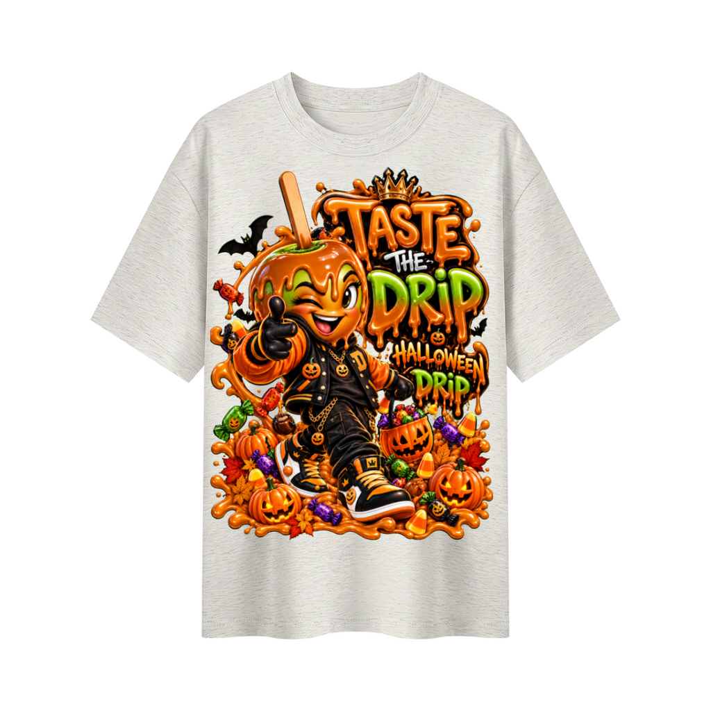 Halloween Candy Apple  Oversized Graphic T-Shirt - Taste the Drip - Unisex