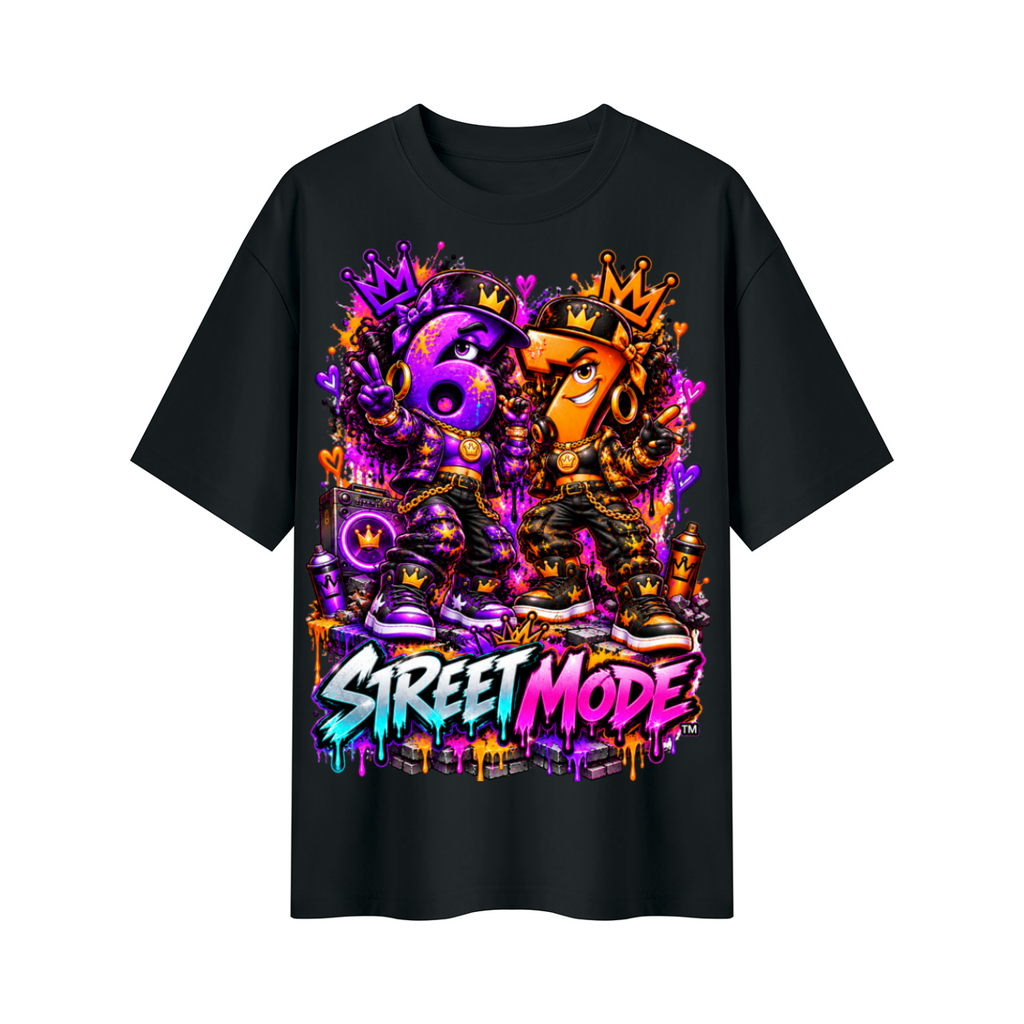 6-7 Street Mode™ Street Mode Female Oversized Graphic T-Shirt - Unisex