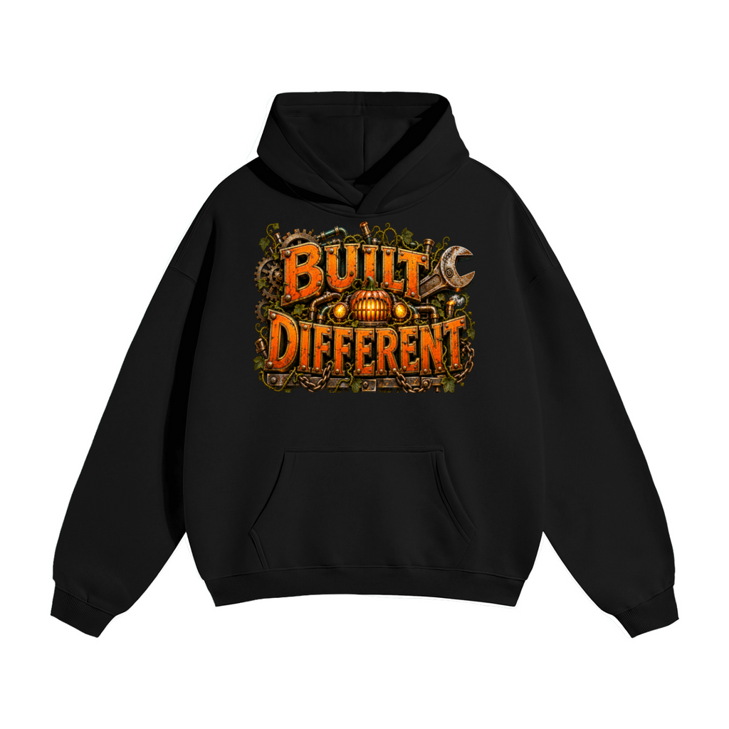 Halloween Built Different Front & Back Graphic Hoodie - Unisex