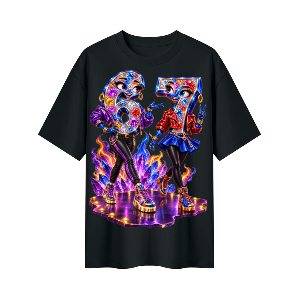 6-7 Street Mode™ Girls of 6-7 Oversized Graphic T-Shirt - Unisex