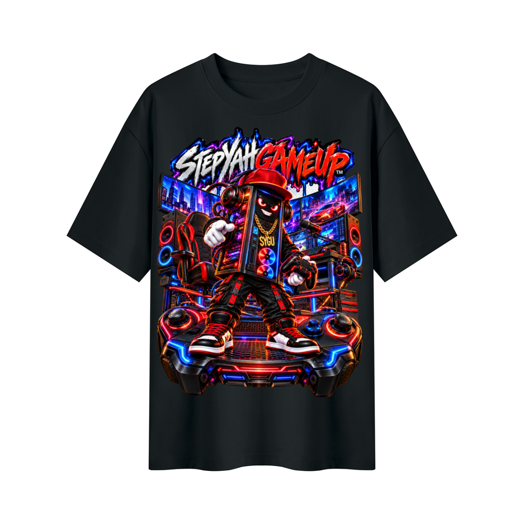 StepYahGameUp™ PC Tower Oversized Graphic T-Shirt - Unisex