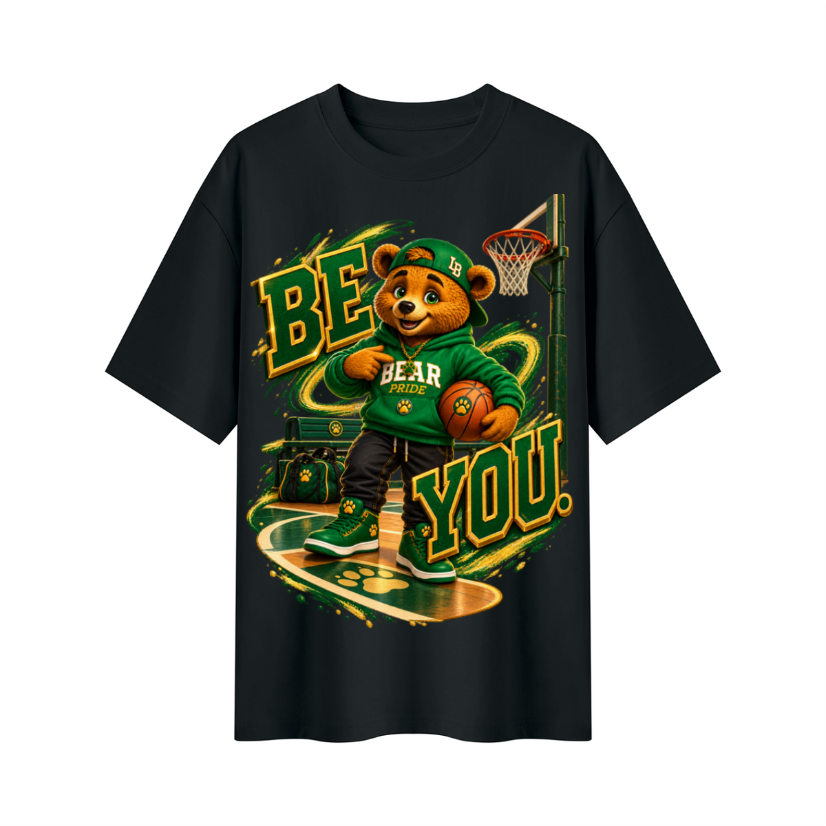 Lil Fantasy Legends™ Be You! Bear Pride Oversized Graphic T-Shirt - Unisex