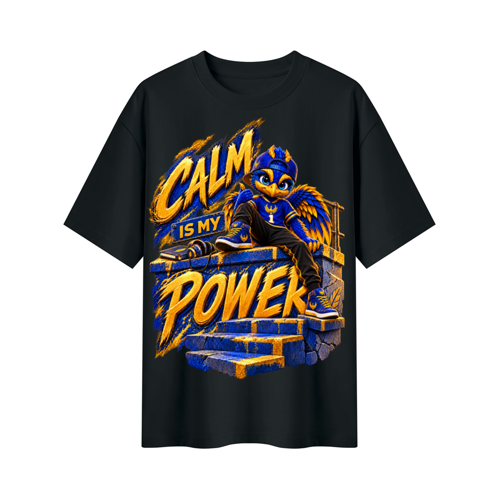 Lil Fantasy Legends™ Calm Is My Power Oversized Graphic T-Shirt - Unisex