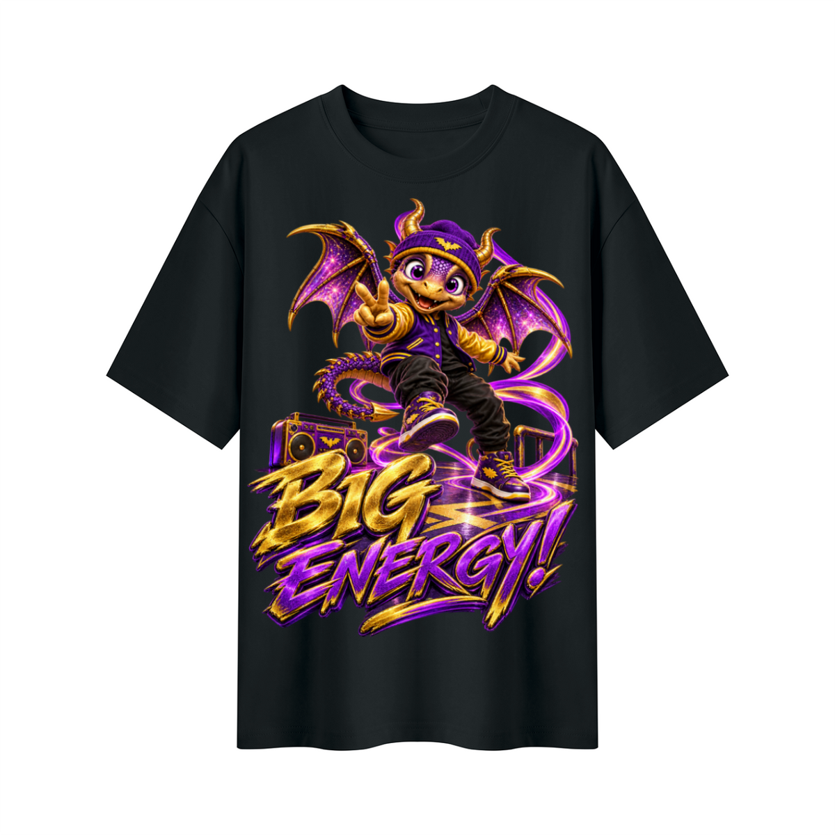 Lil Fantasy Legends™ Big Energy! Oversized Graphic T-Shirt - Unisex