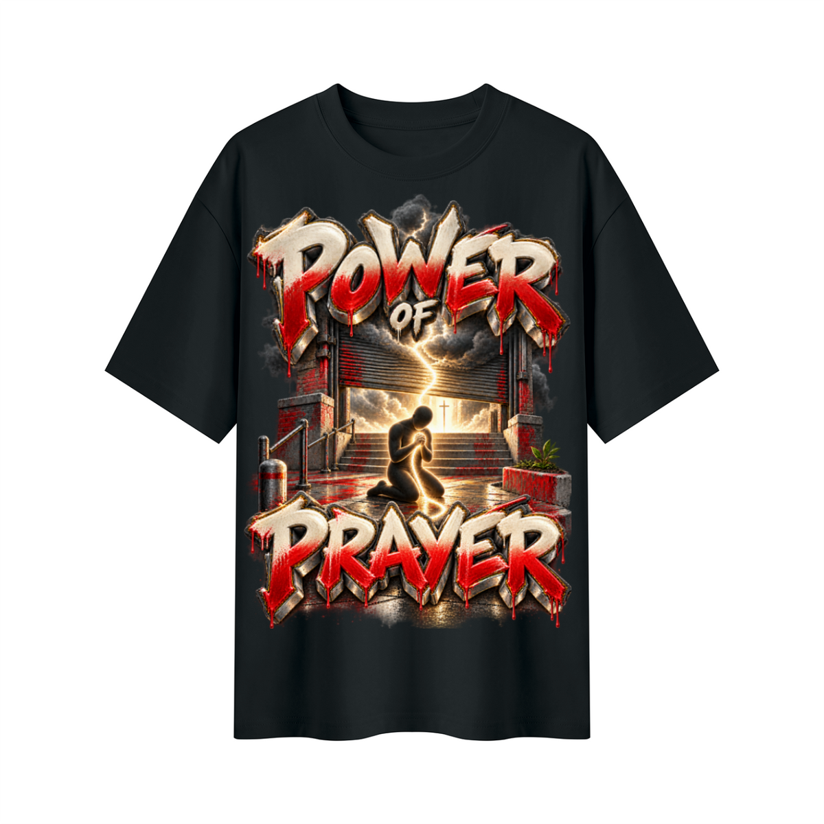 Walk by Faith™ Power of Prayer Oversized Graphic T-Shirt - Unisex