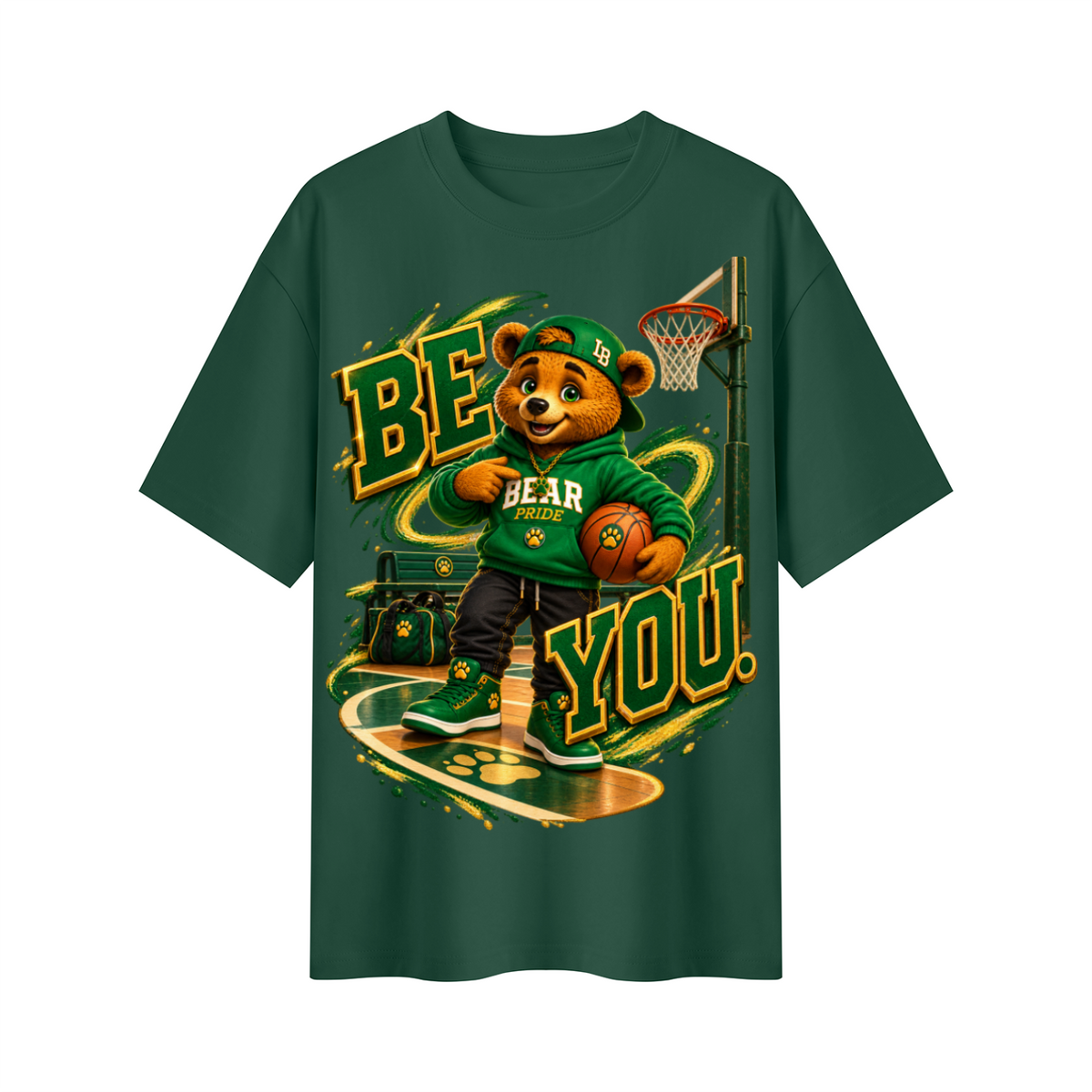 Lil Fantasy Legends™ Be You! Bear Pride Oversized Graphic T-Shirt - Unisex