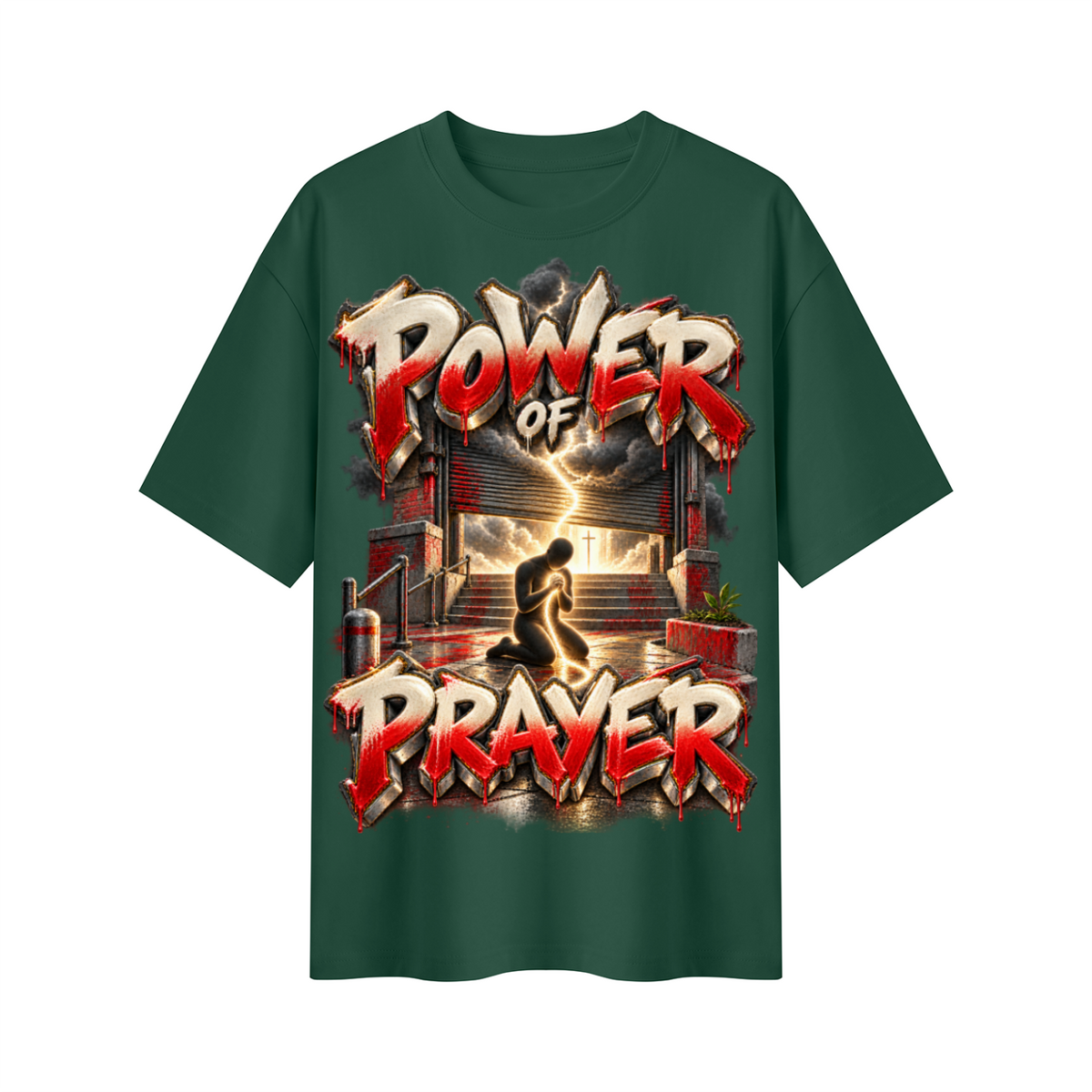 Walk by Faith™ Power of Prayer Oversized Graphic T-Shirt - Unisex