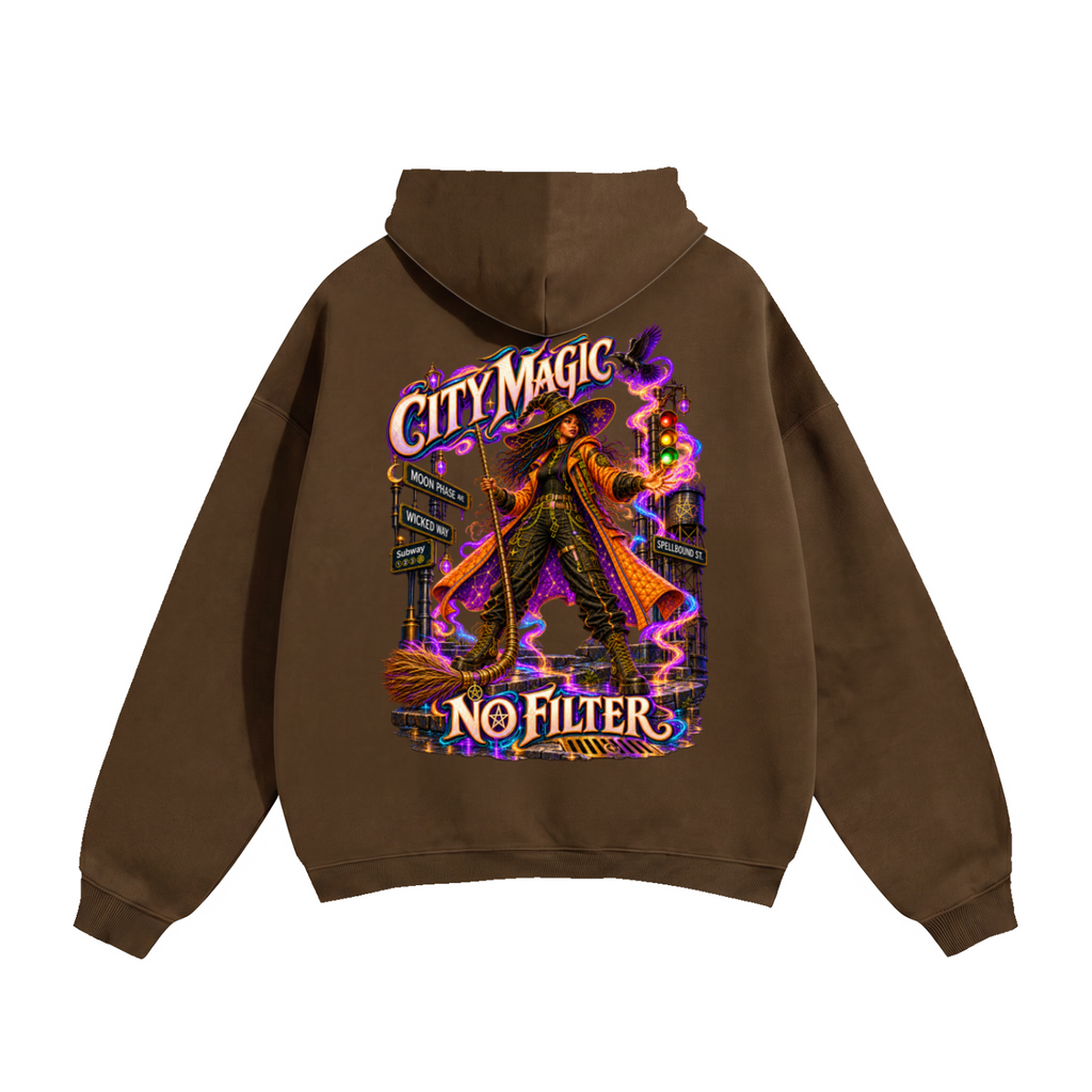 Halloween City Magic Front & Back Graphic Hoodie - No Filter - Unisex