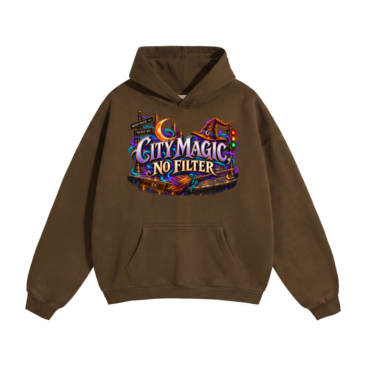 Halloween City Magic Front & Back Graphic Hoodie - No Filter - Unisex
