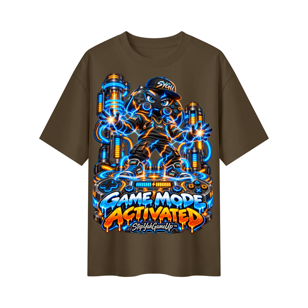 StepYahGameUp™ Game Mode Activated Oversized Graphic T-Shirt - Unisex