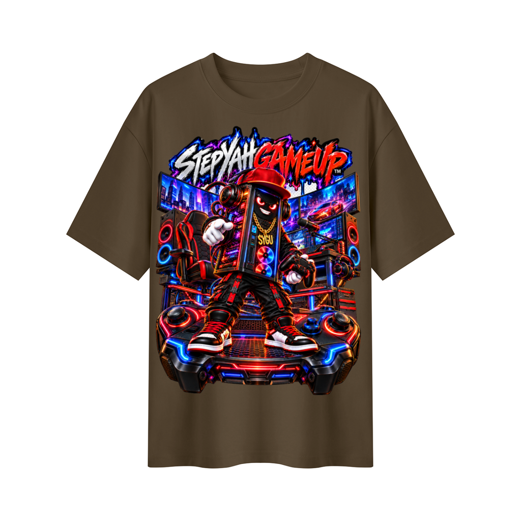StepYahGameUp™ PC Tower Oversized Graphic T-Shirt - Unisex