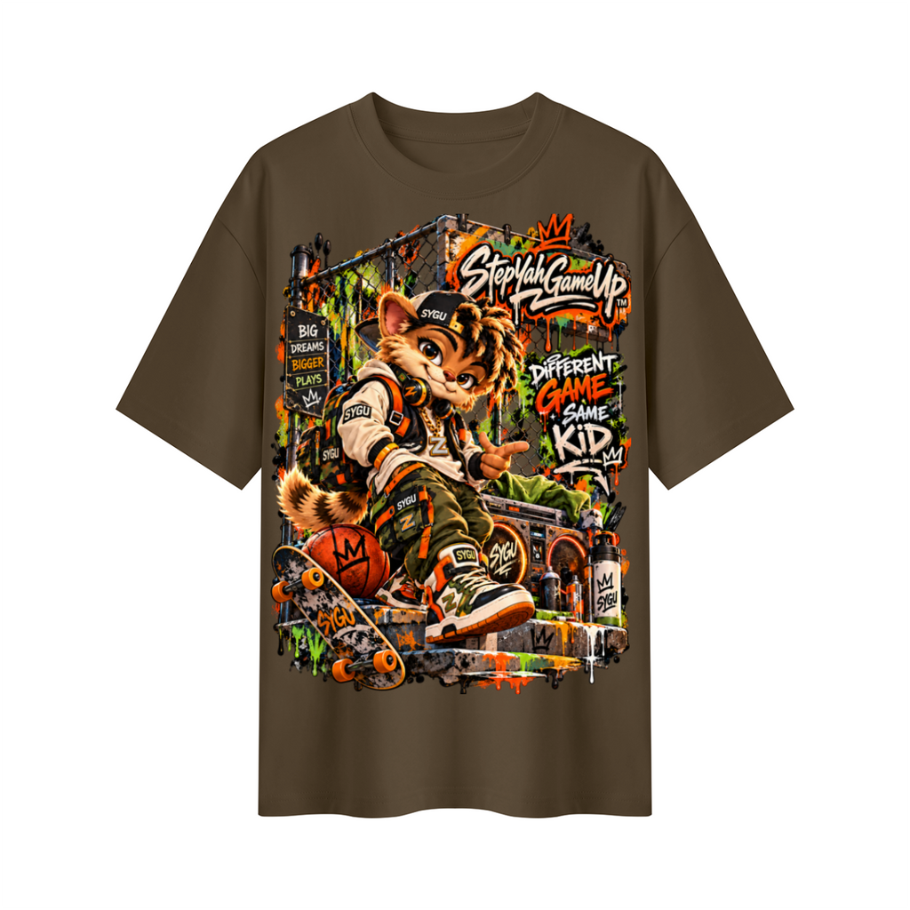 StepYahGameUp™ Different Game Same Kid Oversized Graphic T-Shirt - Unisex