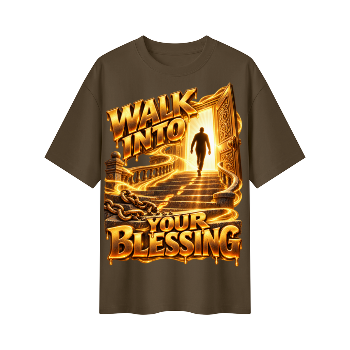 Walk by Faith™ Walk Into Your Blessing Oversized Graphic T-Shirt - Unisex