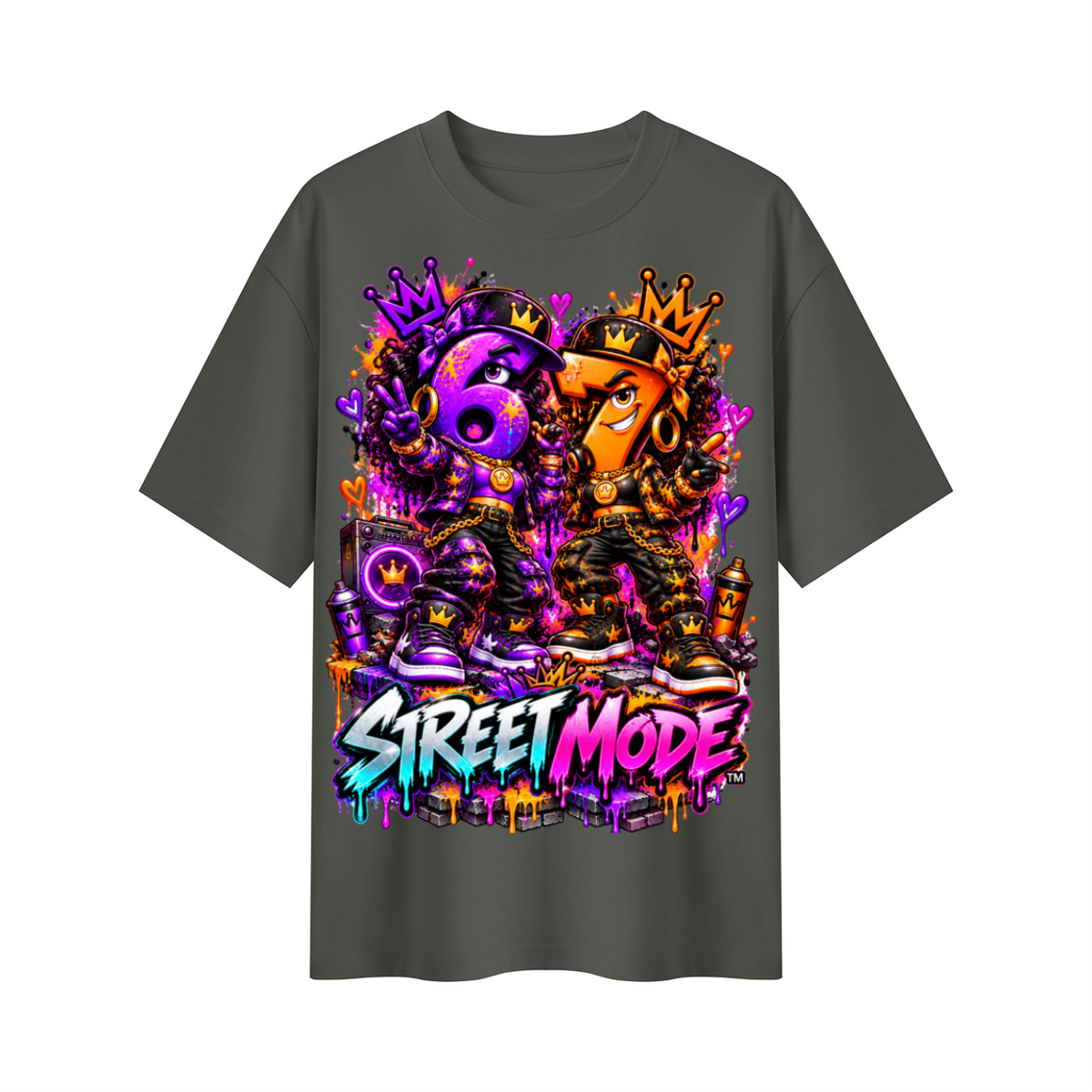 6-7 Street Mode™ Street Mode Female Oversized Graphic T-Shirt - Unisex