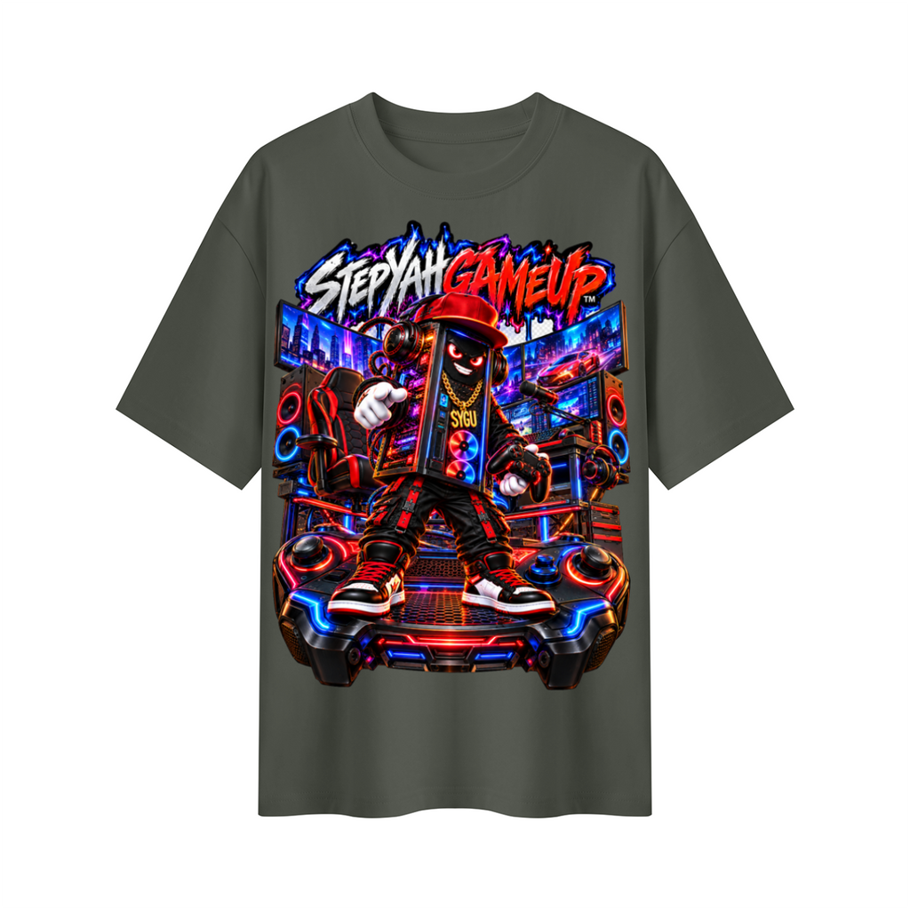 StepYahGameUp™ PC Tower Oversized Graphic T-Shirt - Unisex