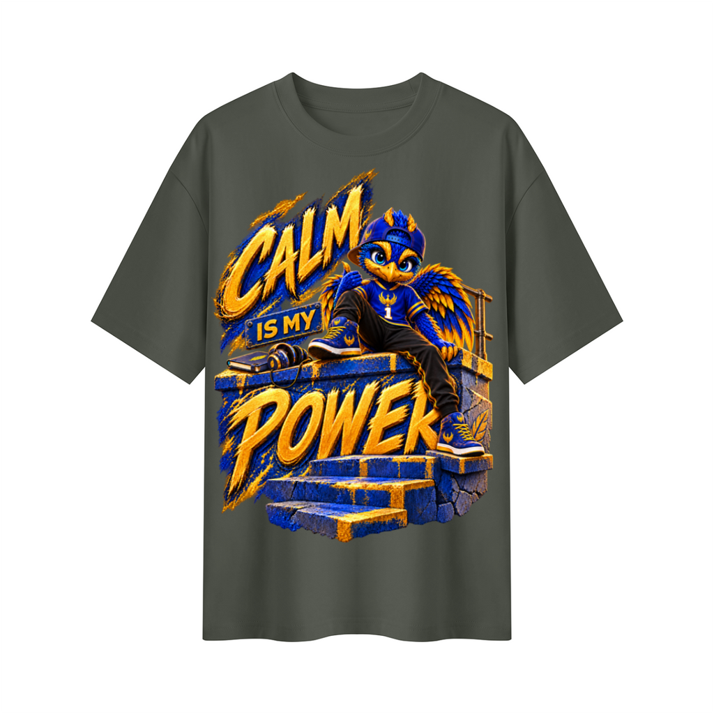 Lil Fantasy Legends™ Calm Is My Power Oversized Graphic T-Shirt - Unisex