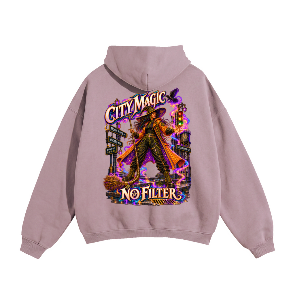 Halloween City Magic Front & Back Graphic Hoodie - No Filter - Unisex