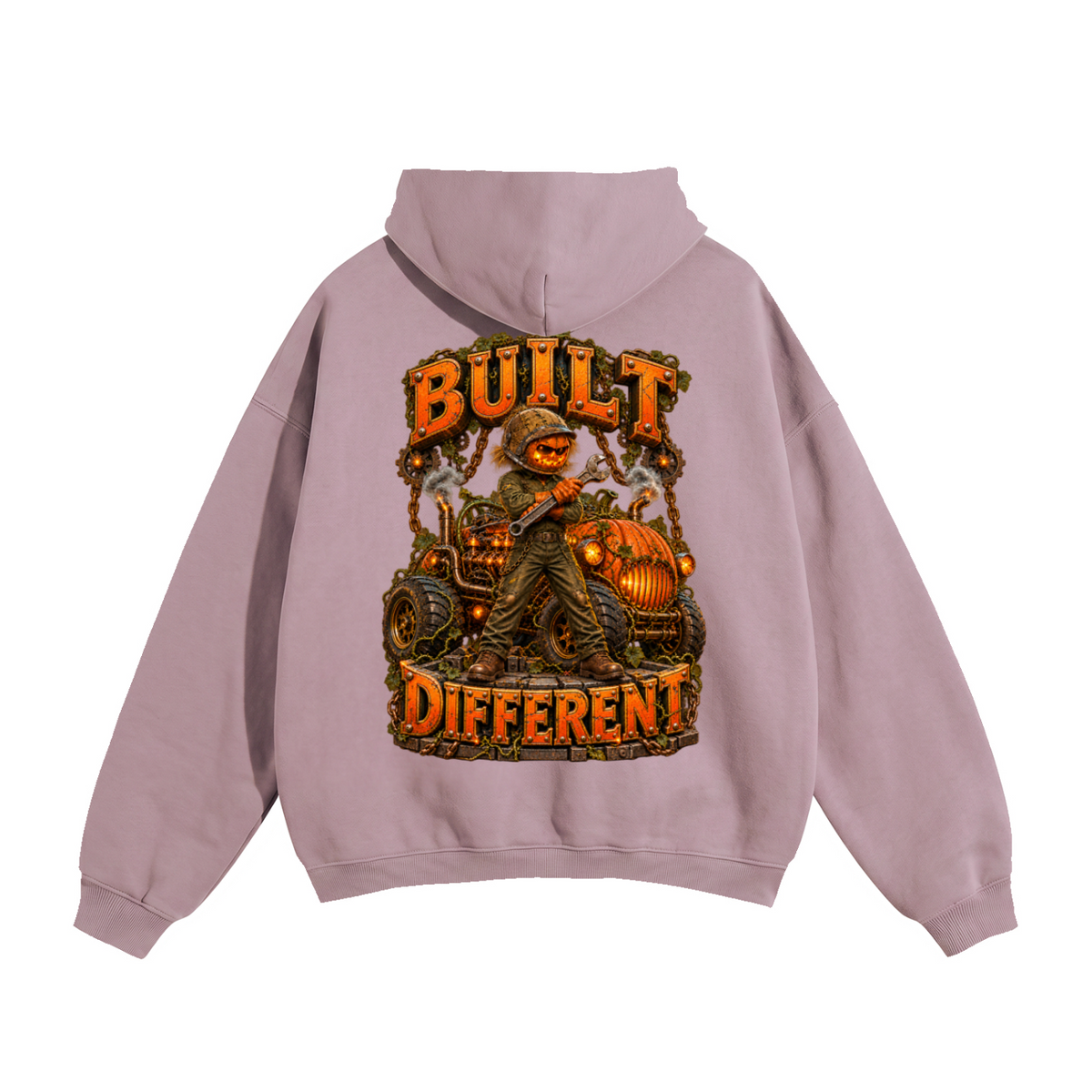 Halloween Built Different Front & Back Graphic Hoodie - Unisex